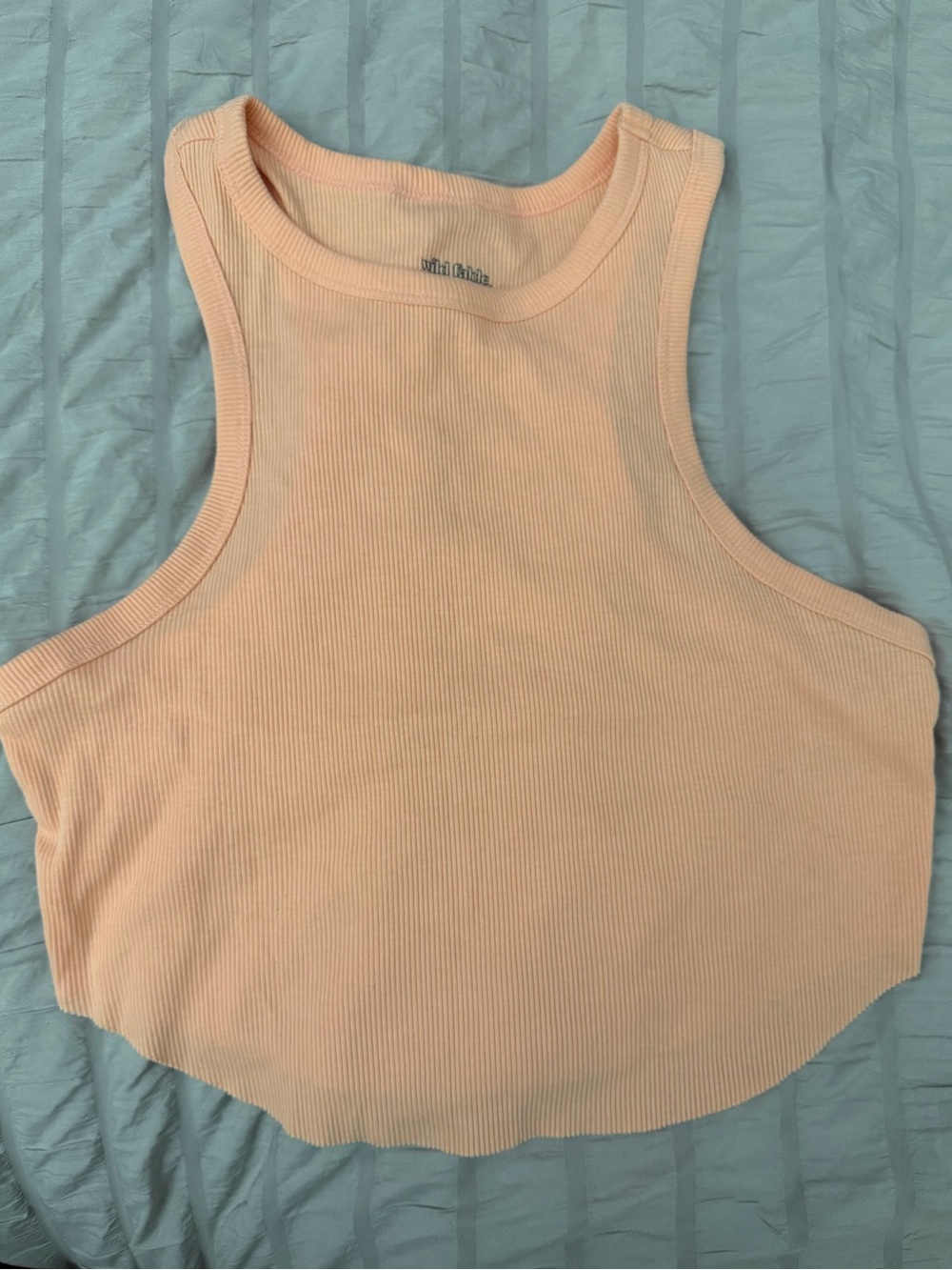 wild fable Peach Ribbed Tank